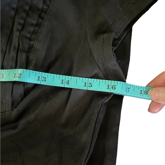 Charlotte Russe Stretchy Black Button Up Dress Medium With Collar GUC - Picture 11 of 11